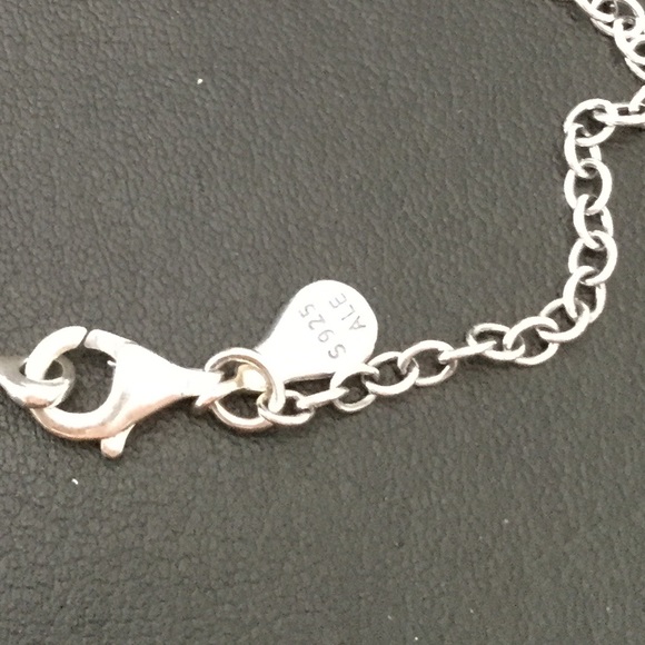 Pandora Heart pave silver bracelet with CZ - Picture 4 of 10